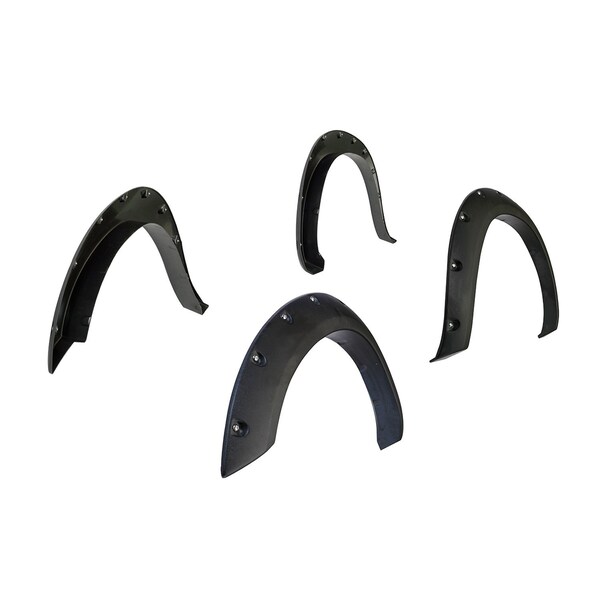 FENDER FLARES Bolt On Style 212 Inch Front Tire Coverage 234 Inch Rear Tire Coverage Textured
